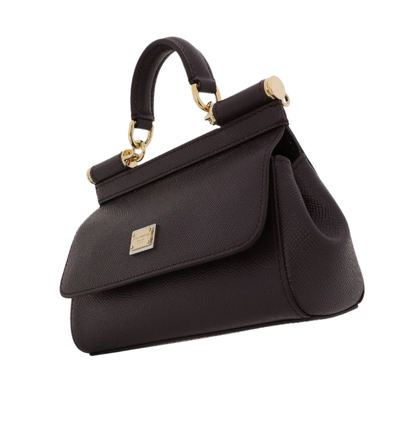 Dolce & Gabbana Sicily Small Handbag Bordeaux