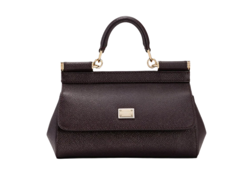 Dolce & Gabbana Sicily Small Handbag Bordeaux
