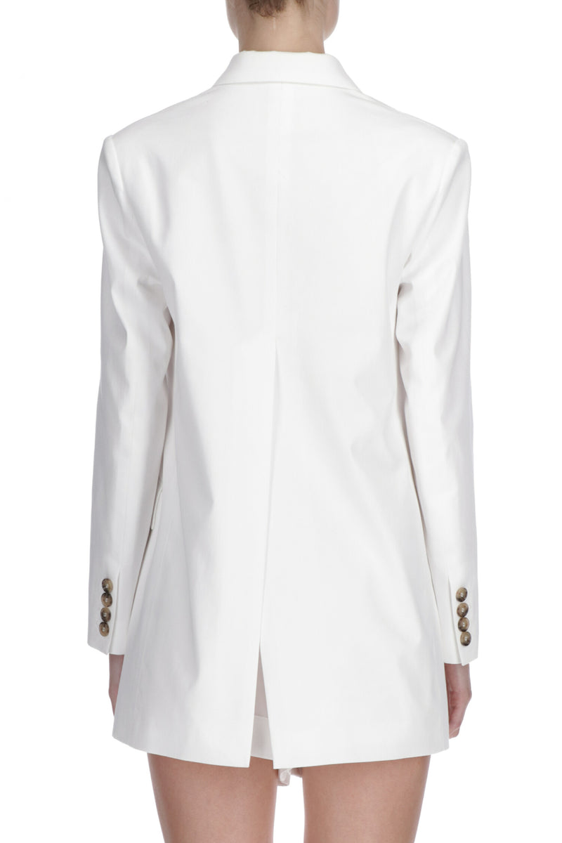 White Long Blazer Suit